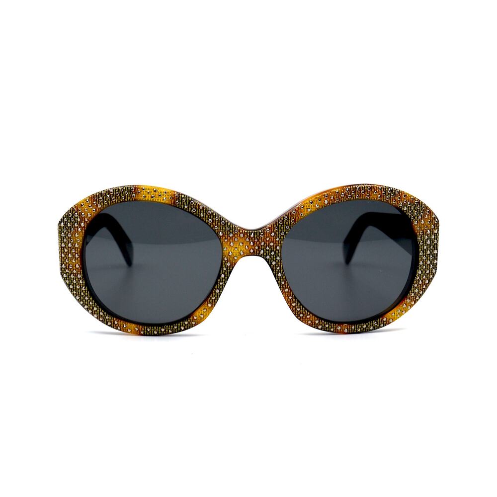NEW CELINE CL4240IS 53A HAVANA WITH GOLD EMBELLISHMENT SUNGLASSES AUTHENTIC - Picture 2 of 10